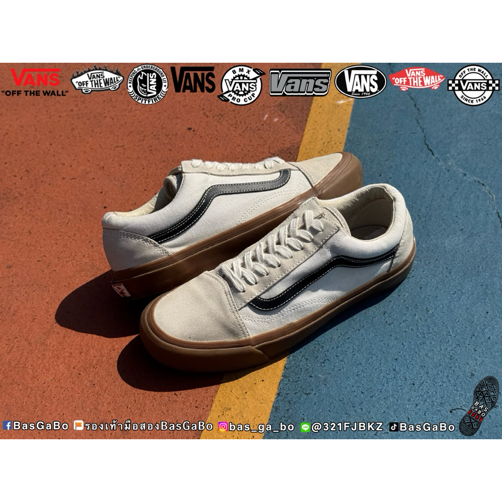 VANS OLD SKOOL OG VAULT LX GUM  รองเท้ามือสอง Vansมือสอง รองเท้าผ้าใบ รองเท้าVans
