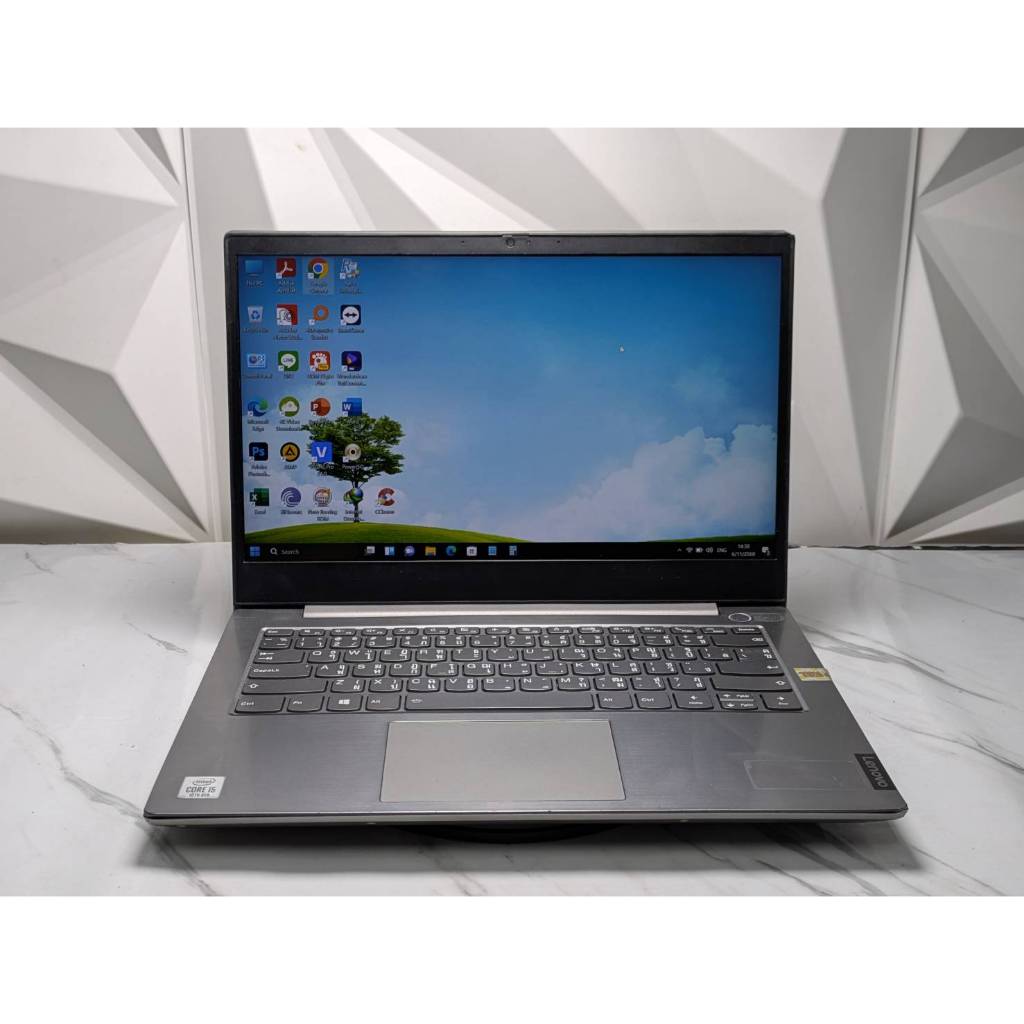 second hand notebook  Lenovo Thinkbook 14-lML  สเปก intel Core i5 -10210U (gen10)   Ram 8 GB SSD 480