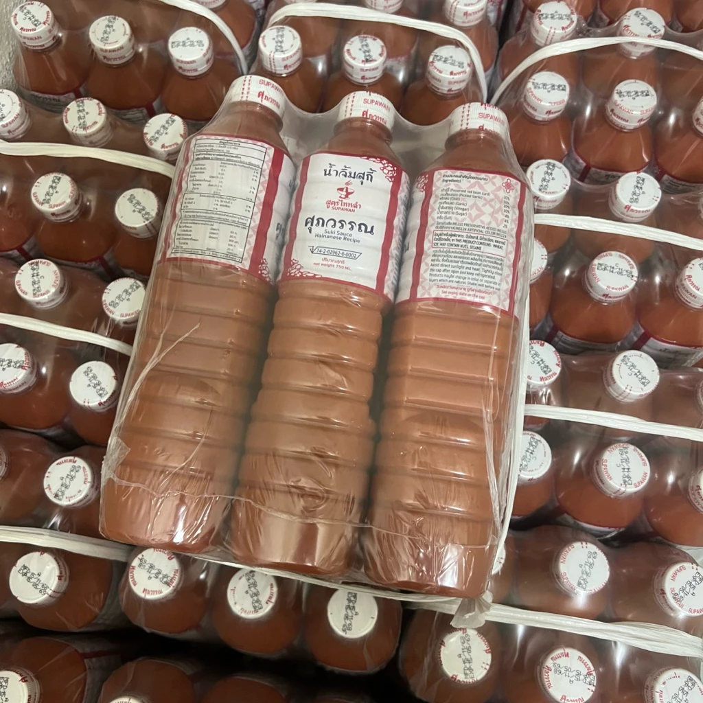 [1 โหล: 12 ขวด] Exp. 01/2027 Suki น้ำจิ้มสุกี้ ตราศุภวรรณ ขนาด 750 ml
