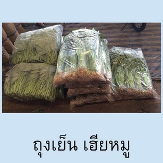 ถุงเย็น เจาะรู มีรู ถุงใส่ผัก ถุงพลาสติก พีอี (PE) แช่เย็น แช่ฟรีซ เหนียว ไม่แตก น้ำหนัก 0.5 kg. ถุงเฮียหมู