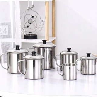 สแตนเลสสตีลจับถ้วยแบบพกพา วัสดุกลางแจ้ง มีฝาปิด ลูกกลม 7,8,9…