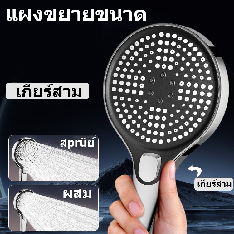 หัวฝักบัวขนาดใหญ่ ฝักบัวแรงดันสูง ฝักบัวอนามัย หุ้นไทยพร้อม 3ระดับ💥ส่งสินค้าในวันเดียวกัน💥