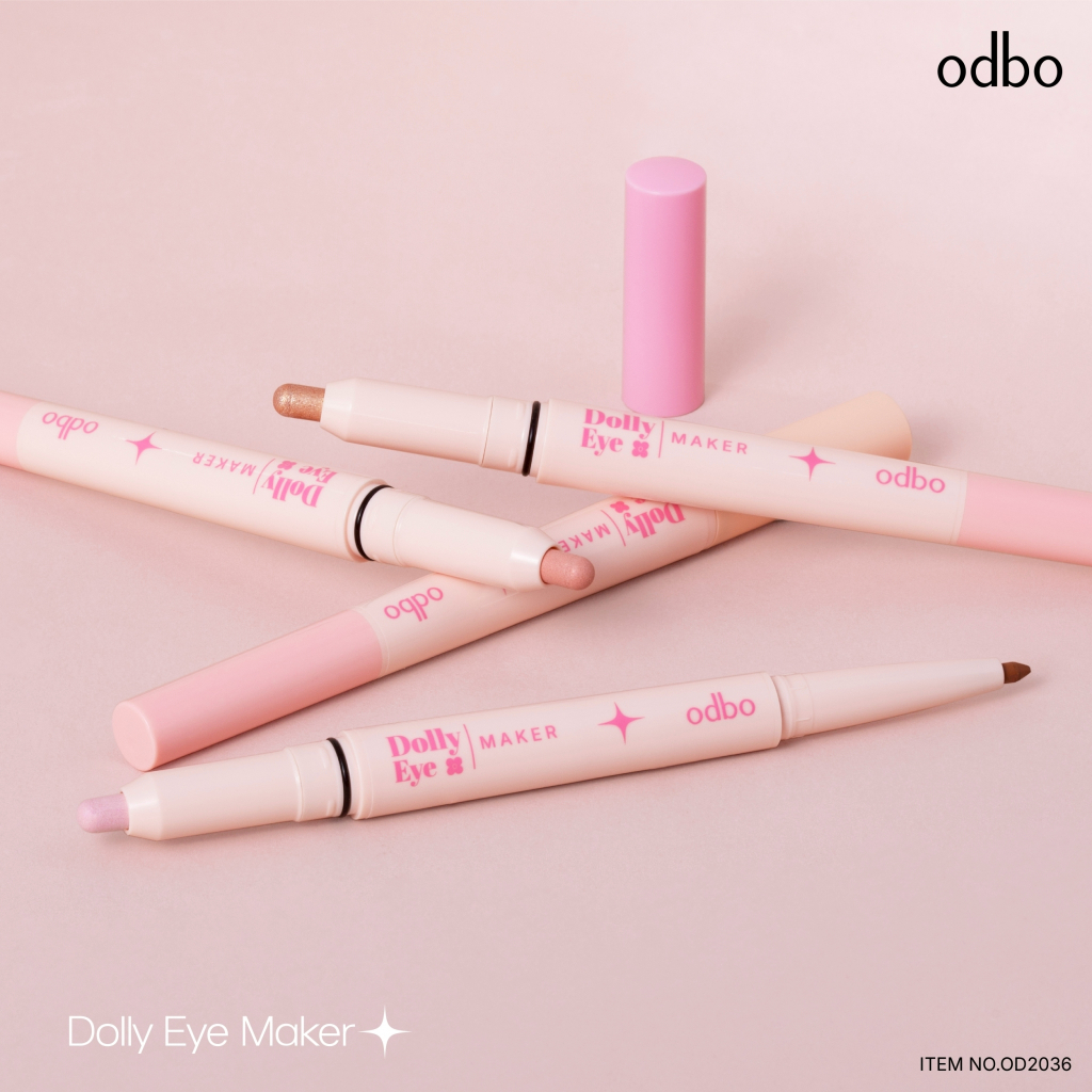 OD2036 ODBO  DOLLY EYE MAKER ดินสอเขียนดอลลี่อายส์ เนื้อนิ่มเขียนง่ายติดทนมี4สี