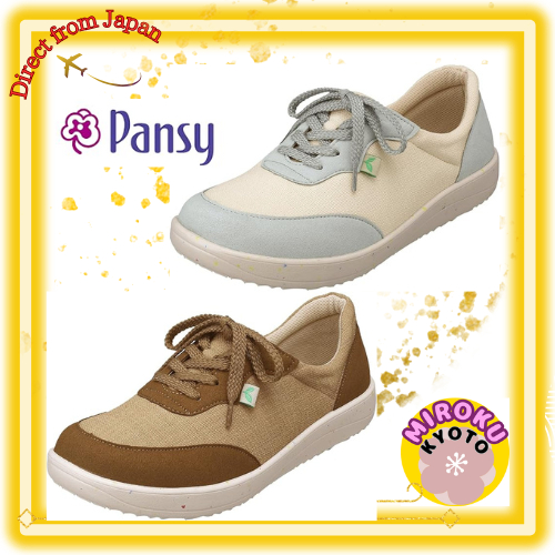 รองเท้าผ้าใบ Pansy PS1442 Pansy Hearts สำหรับผู้หญิง 4E วัสดุรีไซเคิล Pansy Eco จัดส่งจากญี่ปุ่น