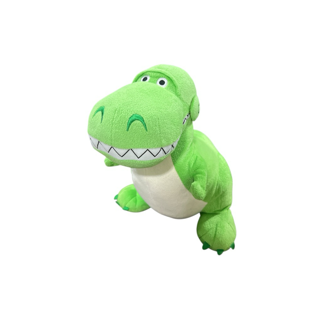 ตุ๊กตาผ้าเร็กซ์ (Rex) ซึ่งเป็นตัวละครไดโนเสาร์จากภาพยนตร์แอนิเมชันเรื่อง Toy Story ของ Disney และ Pi