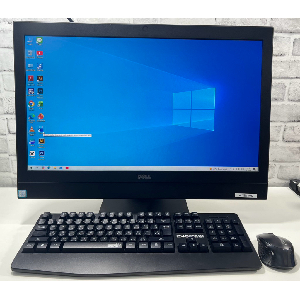 คอมพิวเตอร์ออลอินวันมือสอง Dell OptiPlex 7450 I5Gen6 SSD 256gb+HHD 1TB แรม 8gb จอ24นิ้วจอใหญ่สินค้าม
