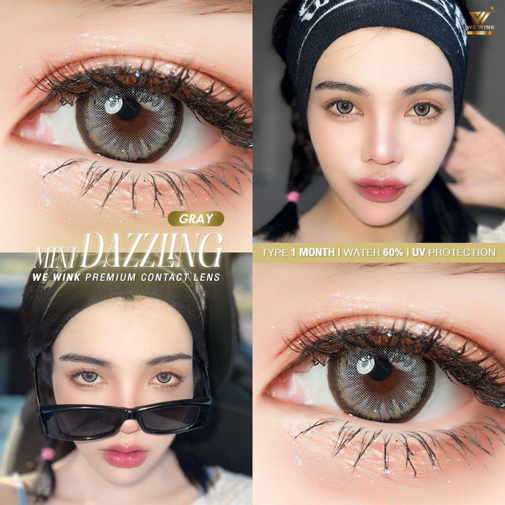คอนแทคเลนส์ Dazzling wewink gray/เทา