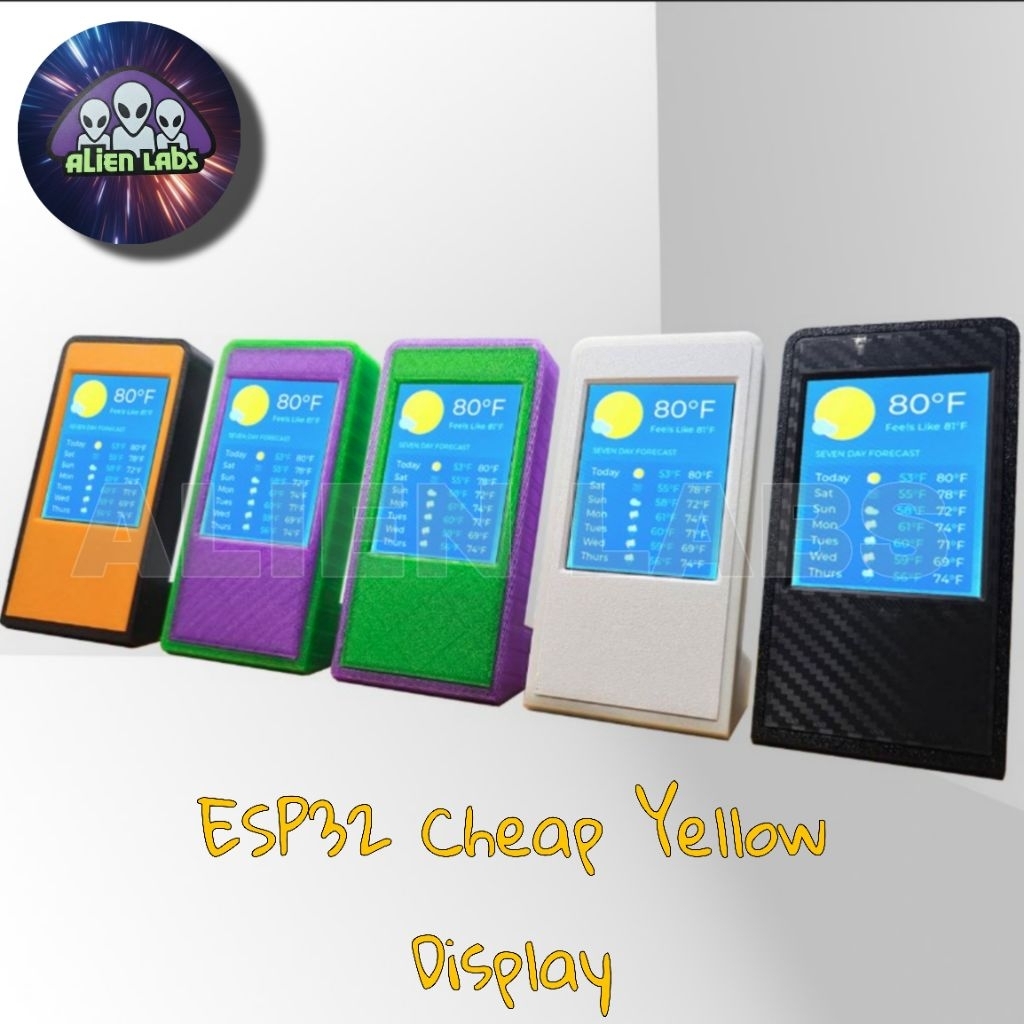 ESP32 WIFI Display module Touchscreen 2.8″ พร้อมเคส และโปรแกรมจอมอนิเตอร์ นาฬิกา สภาพอากาศ ตั้งโต๊ะ – โปรปัง