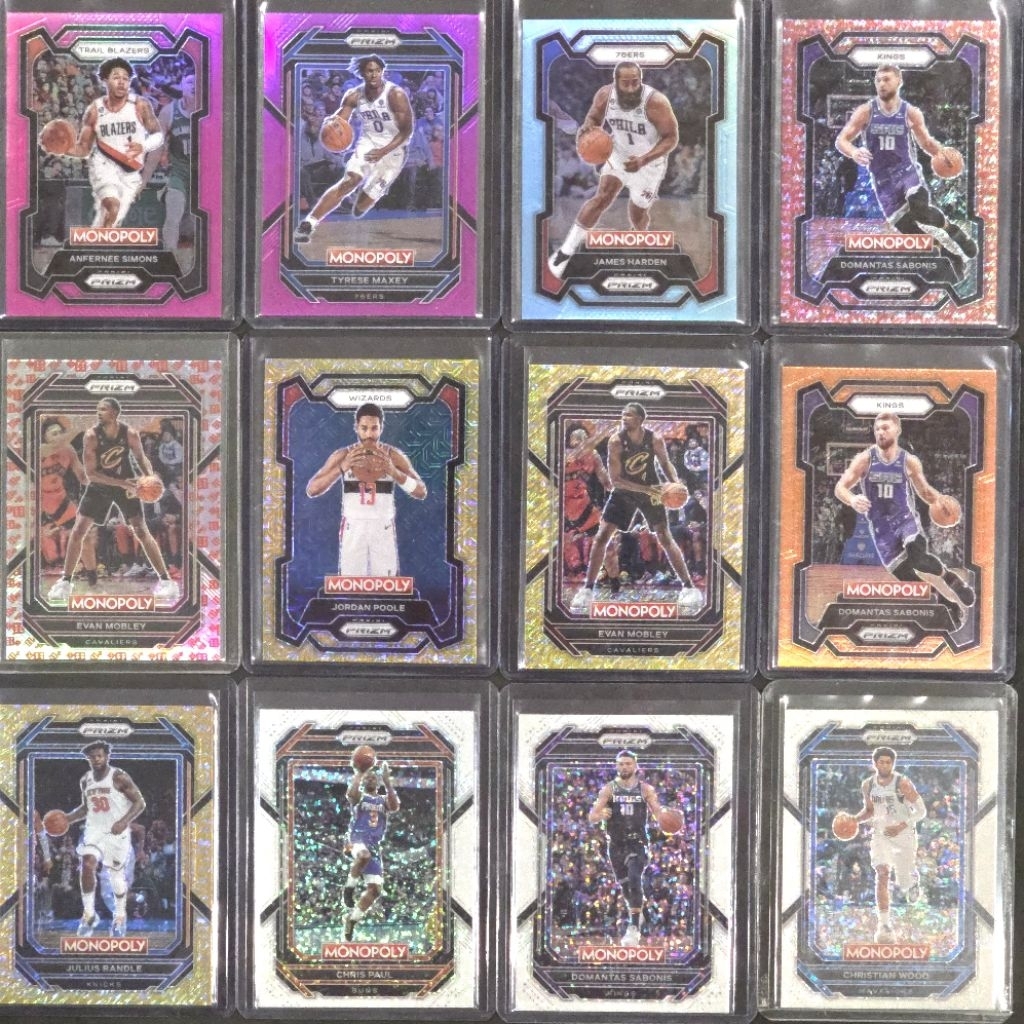 การ์ดบาสเกตบอล​ Prizm Monopoly ใบรันนัมเบอร์ กับสีออกยาก