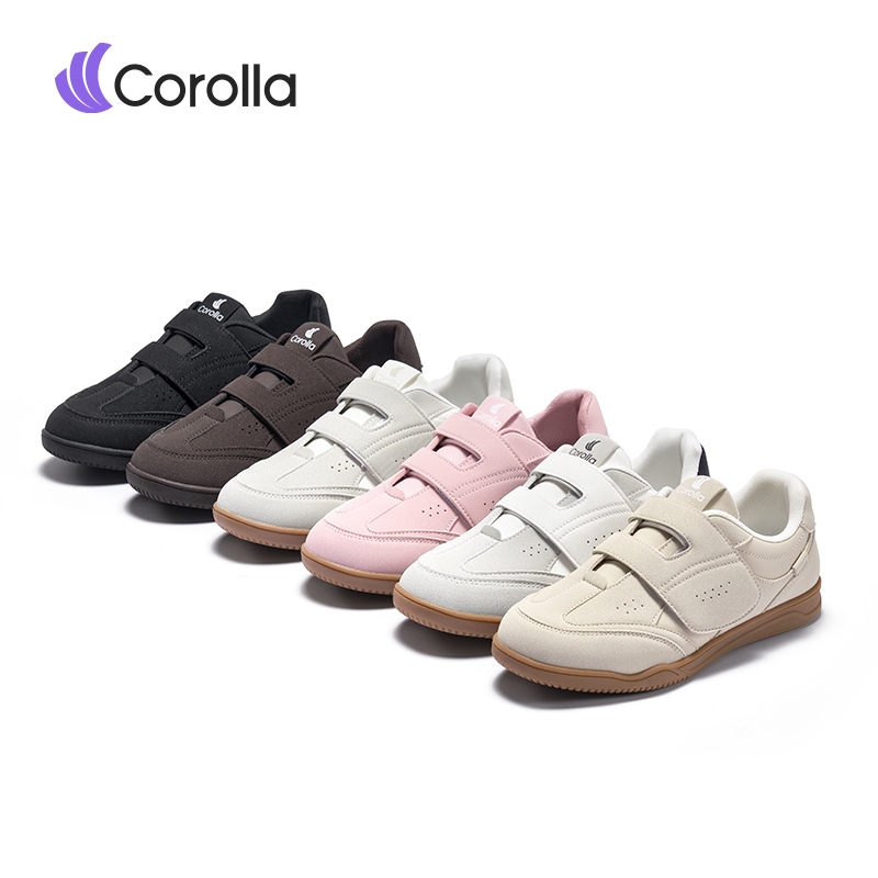【รองเท้าคู่รัก】Corolla Velcro shoes รองเท้าลำลองผู้หญิง สายรัดตีนตุ๊กแก สวมใส่สบาย ระบายอากาศได้ดี แ