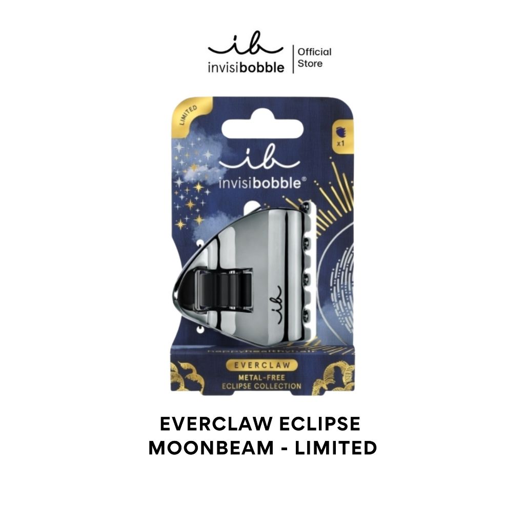 invisibobble กิ๊บหนีบผม กิ๊บติดผม ถนอมเส้นผม ไร้โลหะ รุ่น Everclaw Eclipse Moonbeam - Limited (1 กล่องบรรจุ 1 ชิ้น)