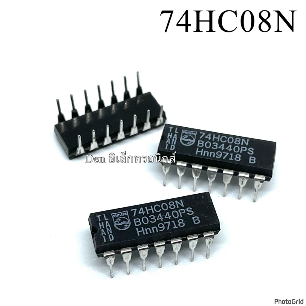 IC 74HC08N ไอซี 14ขา ขาแหลมลงปริ้น สินค้าพร้อมส่ง ราคาต่อ1ตัว
