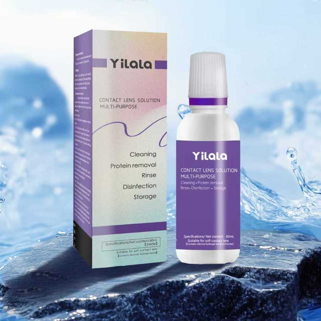 60ML SHINYE น้ํายาดูแลคอนแทคเลนส์ 60ML ทำความสะอาดเลนส์ และแช่คอนแทคเลนส์ All in one Contact lens Cl