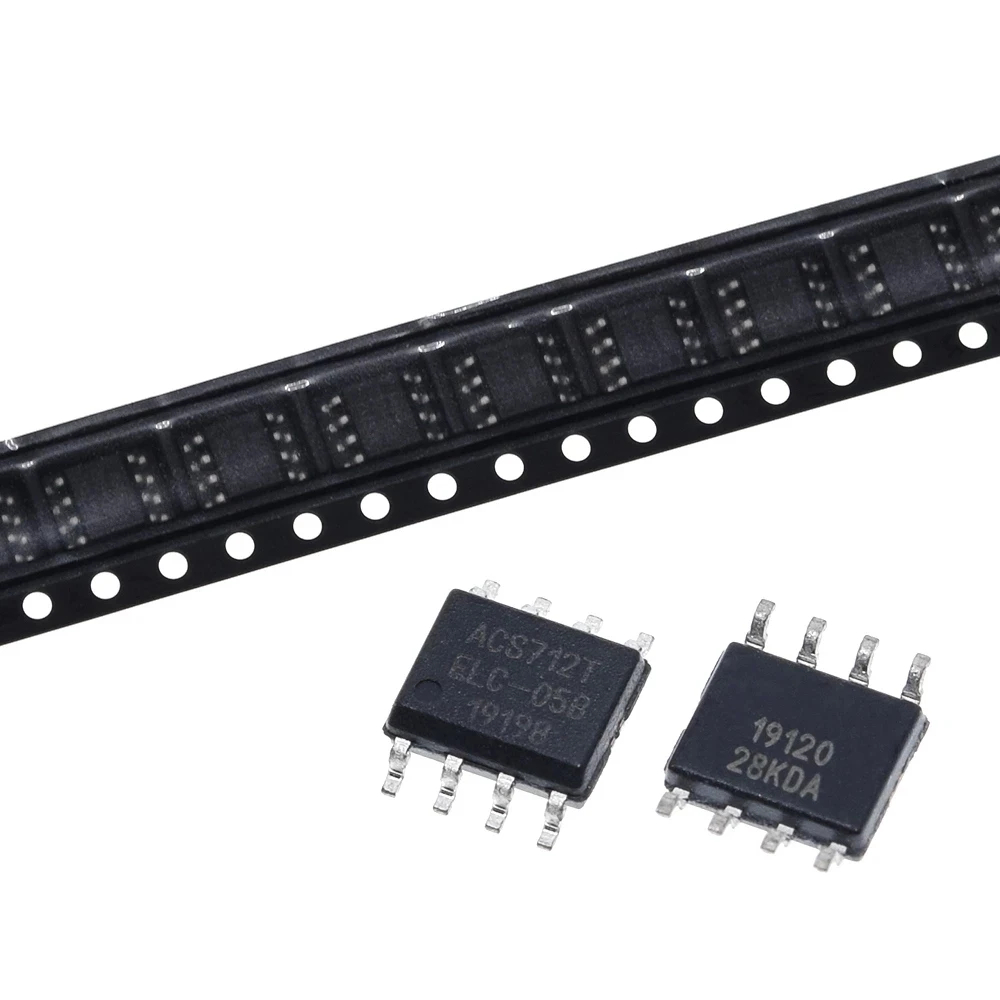 5pcs ACS712 ACS712T ACS712ELCTR ACS712ELCTR-05B ALLEGRO 5V 5A BI 8-SOIC  เซนเซอร์กระแส IC (ACS712ELC