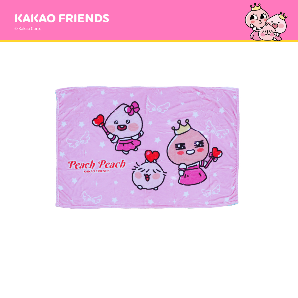 Kakao Friends ผ้าห่ม Flannel 40x60 Peach Princess