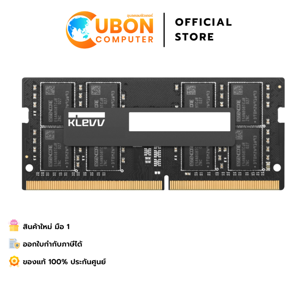 RAM NOTEBOOK (แรมโน๊ตบุ๊ค) KLEVV 16GB (16GBx1) DDR4 3200MHz SO-DIMM