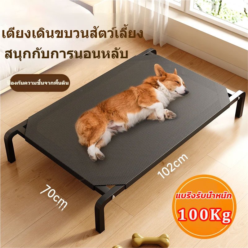 เตียงสัตว์เลี้ยง ที่นอนหมา S/M/L/XL  ป้องกันการกดทับ ป้องกันความชื้น  ป้องกันความชื้น กันสนิม รับน้ำหนัก เปลน้องหมา
