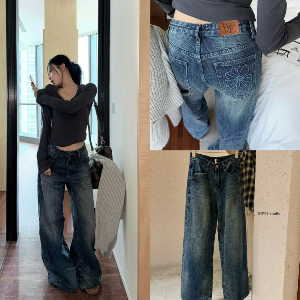 กางเกงยีนส์ขายาวรุ่น 7897 TAG WG.WE 🇰🇷
