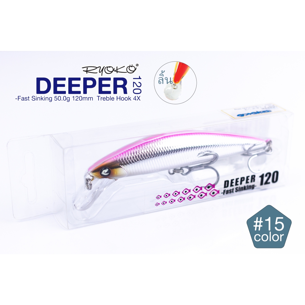 เหยื่อปลอม RYOKO DEEPER 120 งาน casting