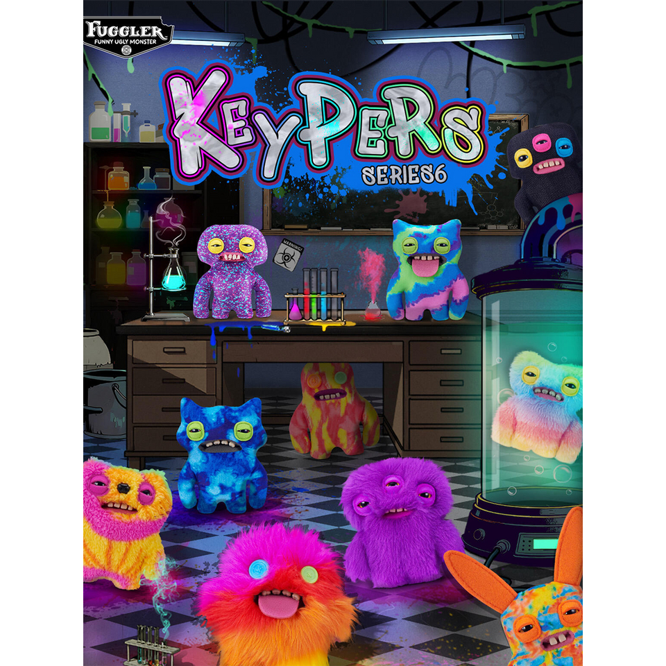 [เลือกตัวได้ พร้อมส่งจากไทย] ตุ๊กตาพวงกุญแจน้องFuggler Funny Ugly Monster Keypers Series 6 เช็กการ์ด