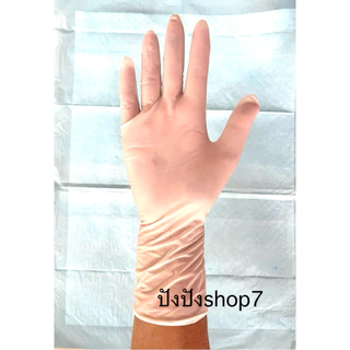 ถุงมือ PVC สีขาวตราNT ข้อสั้น ถุงมืออเนกประสงค์ใช้เก็บก้อนยาง 1 โหลมี 36 คู่ สวมใส่ง่ายสำหรับทำความสะอาด