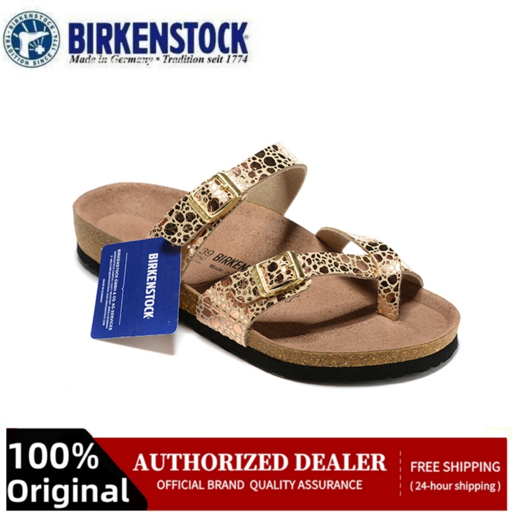 【Original】BIRKENSTOCK for women golden slippers