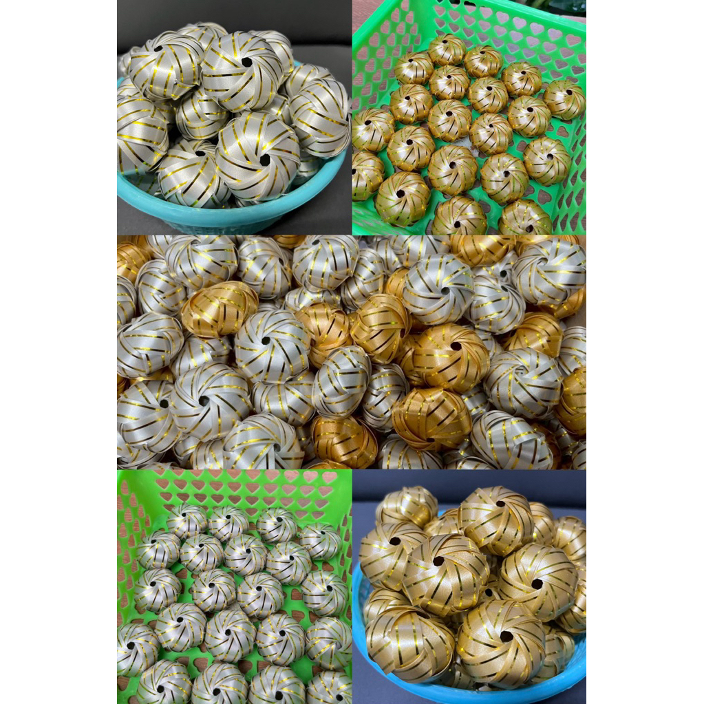 เหรียญโปรยทานหลากสี*โปรยทานตัวเปล่า*ลูกส้มริ้วเงินริ้วทอง#พร้อมส่ง ราคา ถูกที่สุด ดีลบีเคเค