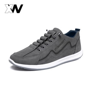 รองเท้าวิ่งผู้ชายพร้อมส่งวันเดียว ดีไซน์แบบสวมสะดวก พื้นนุ่ม…