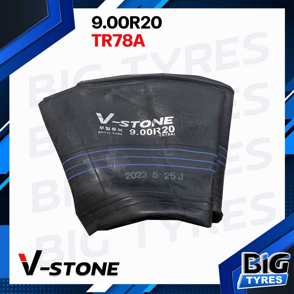 ยางในรถบรรทุก 9.00-20/9.00R20 TR78A ยี่ห้อ V-STONE (จุ๊บยาว) มาตรฐานประเทศเกาหลี