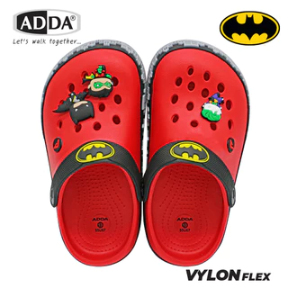 ADDA 55U67-B1 รองเท้าเด็กผู้ชาย หัวโต EVA ลิขสิทธิ์ BATMAN เบา กันลื่น รัดส้นได้ ไซส์ 28-35