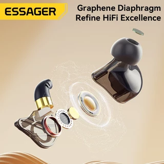 Essager HIFI (3.5 มม./Type-C) หูฟังอินไลน์สำหรับเล่นกีฬา สวมใส่สบาย คุณภาพเสียงไร้การสูญเสีย