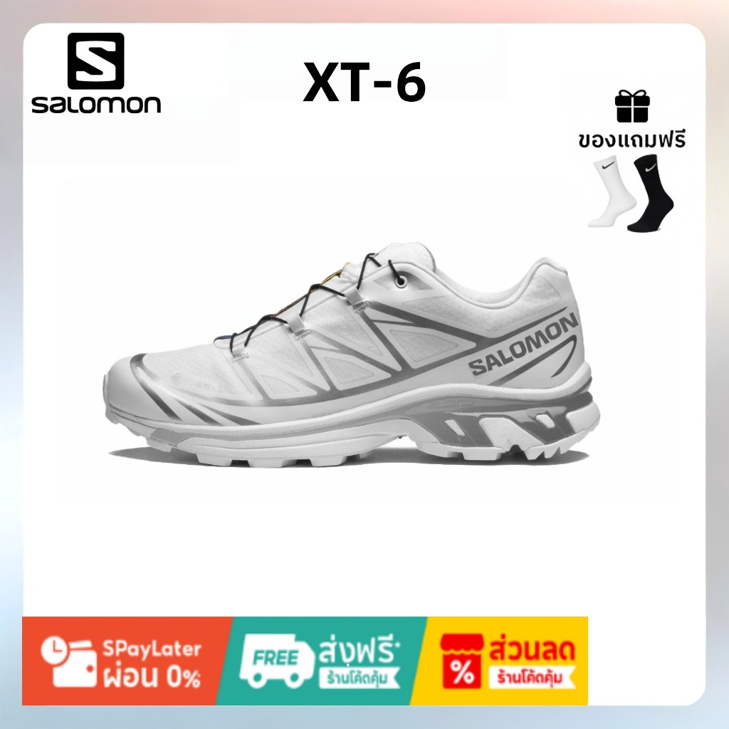 🔥ของแท้ 100% 💥รองเท้าเมือง SALOMON XT-6 รองเท้าผ้าใบสำหรับผู้ชายและผู้หญิง