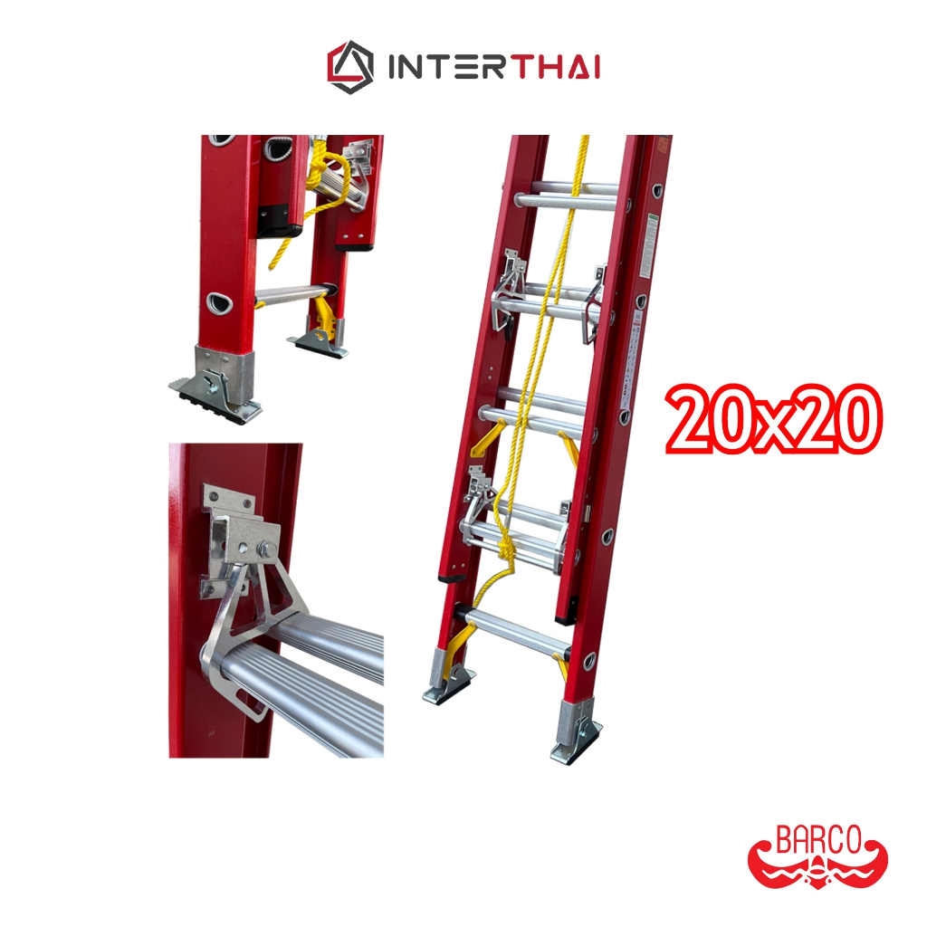 BARCO บันไดเลื่อนไฟเบอร์กลาส 20x20 ฟุต