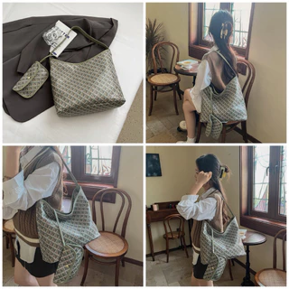 ✅พร้อมส่ง✅ กระเป๋าHobo bagขนาดใหญ่ หนังPUอย่างดี มีซิปใส่ของได้เยอะ