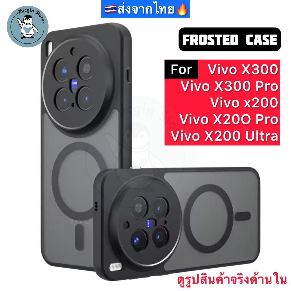 เคส Vivo X300 / X300 Pro / X200 / X200 Pro / X200 Ultra 🔥Frosted Case เคสกันกระแทก ฝาหลังแข็ง แบบใส แบบด้าน ส่งจากไทย🇹🇭
