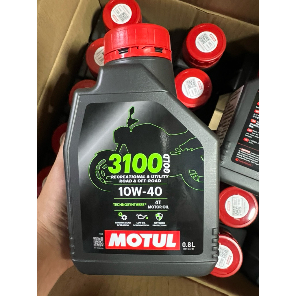 น้ำมันแครื่อง MOTUL 3100 PLUS GOLD 4T JASO MA2 API SP 10w-40 ขนาด 0.8 ลิตร