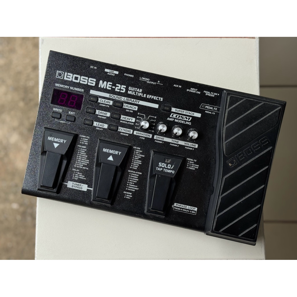 BOSS ME25 (มือสอง) พร้อมอะแดปเตอร์
