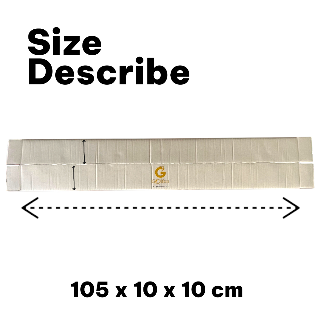 กล่องไปรษณีย์ลูกฟูกทรงยาว 5 ชั้น พรีเมียม 105 x 10 x 10 cm สำหรับก้านไม้กอล์ฟของยาว Golfen Packaging