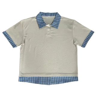 American-Style Double-Layer Paneled Short-Sleeve Shirt - Casual, Loose-Fit, Trendy & Versatile