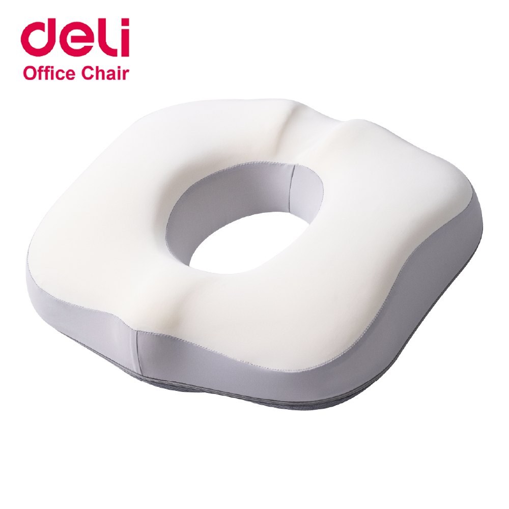 Deli เบาะรองนั่งเพื่อสุขภาพ เบาะลดแรงกดทับ เบาะรองเก้าอี้ นุ่มสบายไม่ระคายผิว มีระบายอากาศ Cushion