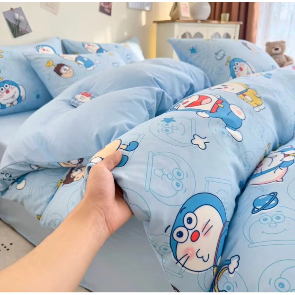 ชุดผ้าปูที่นอน ลายม่อนฟ้า ขนาด 3 5 6 ฟุต ผ้า COTTON 100% thumbnail 3