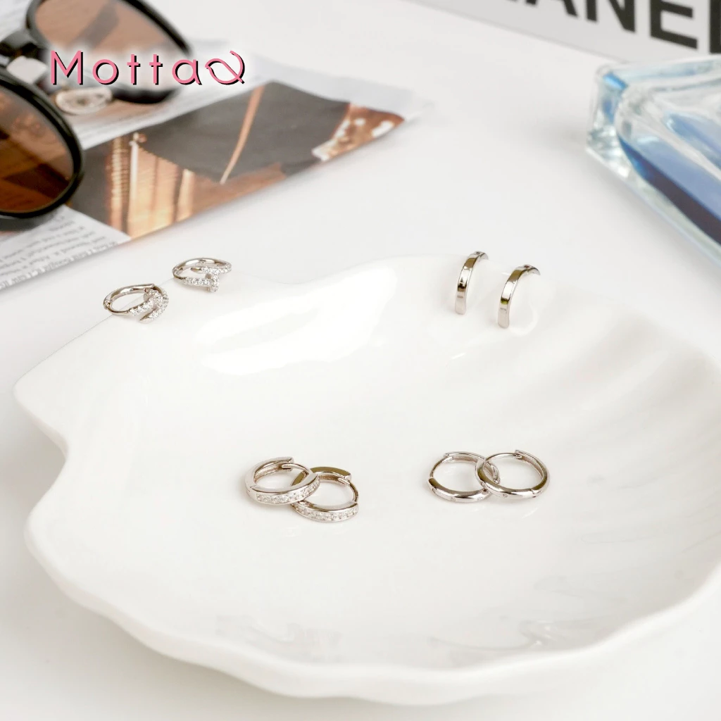 Motta Loopmate Online Exclusive Collection ต่างหูห่วงเงินแท้แบบคู่