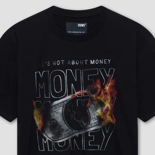 DAVIE JONES เสื้อยืด พิมพ์ลาย Graphic Slim Fit T-Shirt WA0288 สีดำ
