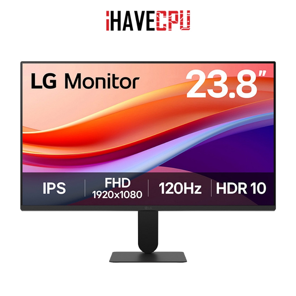 จอมอนิเตอร์ (monitor) iHAVECPU LG 24U411A-B - 23.8 IPS FHD 120Hz