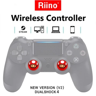 Riino ฝาครอบปุ่มกดจอยสติ๊ก ซิลิโคนนิ่ม สําหรับ Sony Playstation 5 PS5 PS4 PS3 PS2 XBOX ONE 2 ชิ้น