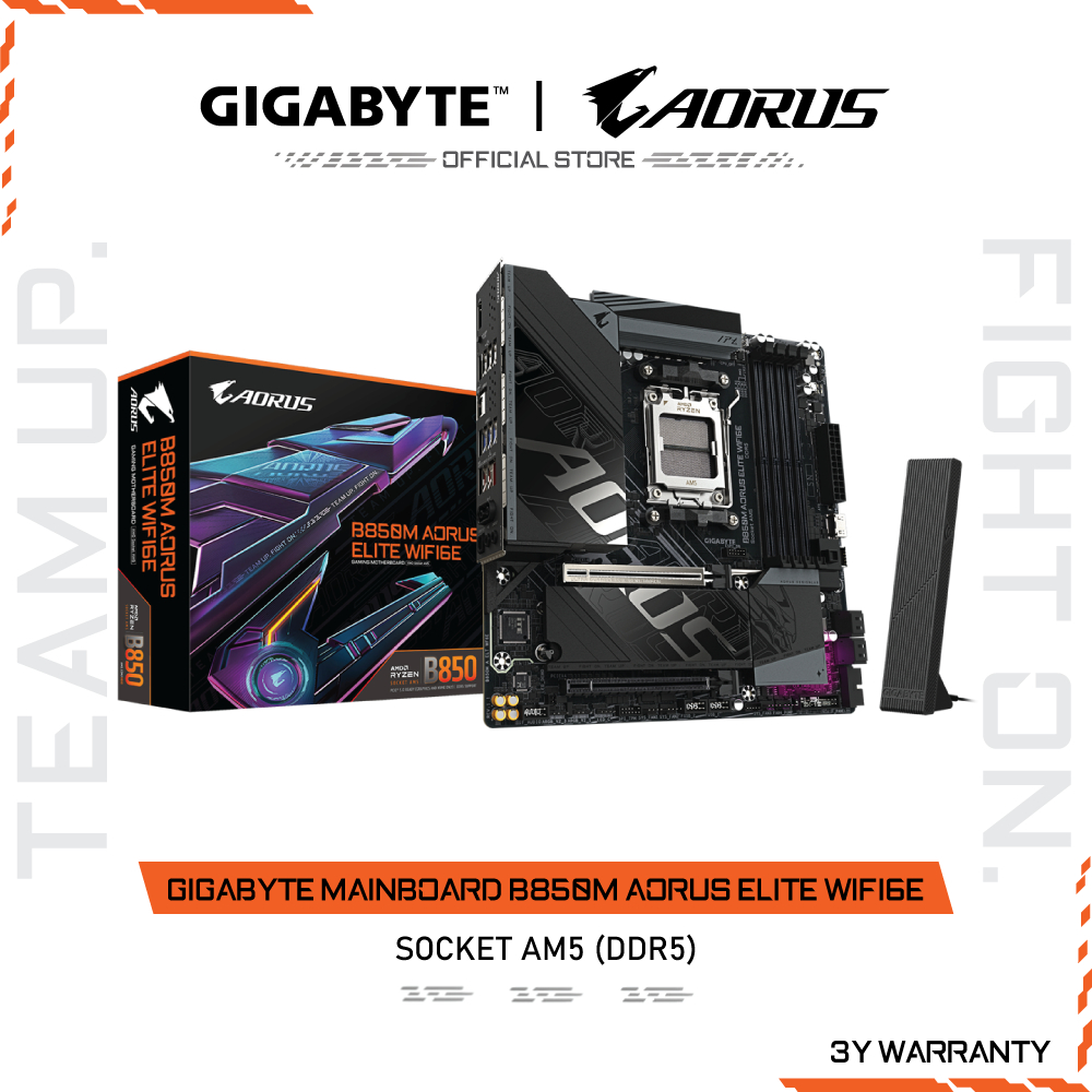GIGABYTE MAINBOARD B850M AORUS ELITE WIFI6E เมนบอร์ด B850M A ELT WF6E-1.1