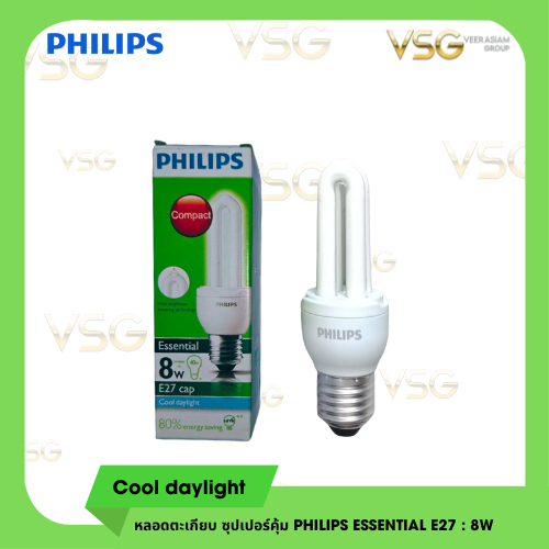 หลอดตะเกียบ ซุปเปอร์คุ้ม PHILIPS ESSENTIAL- GENIE