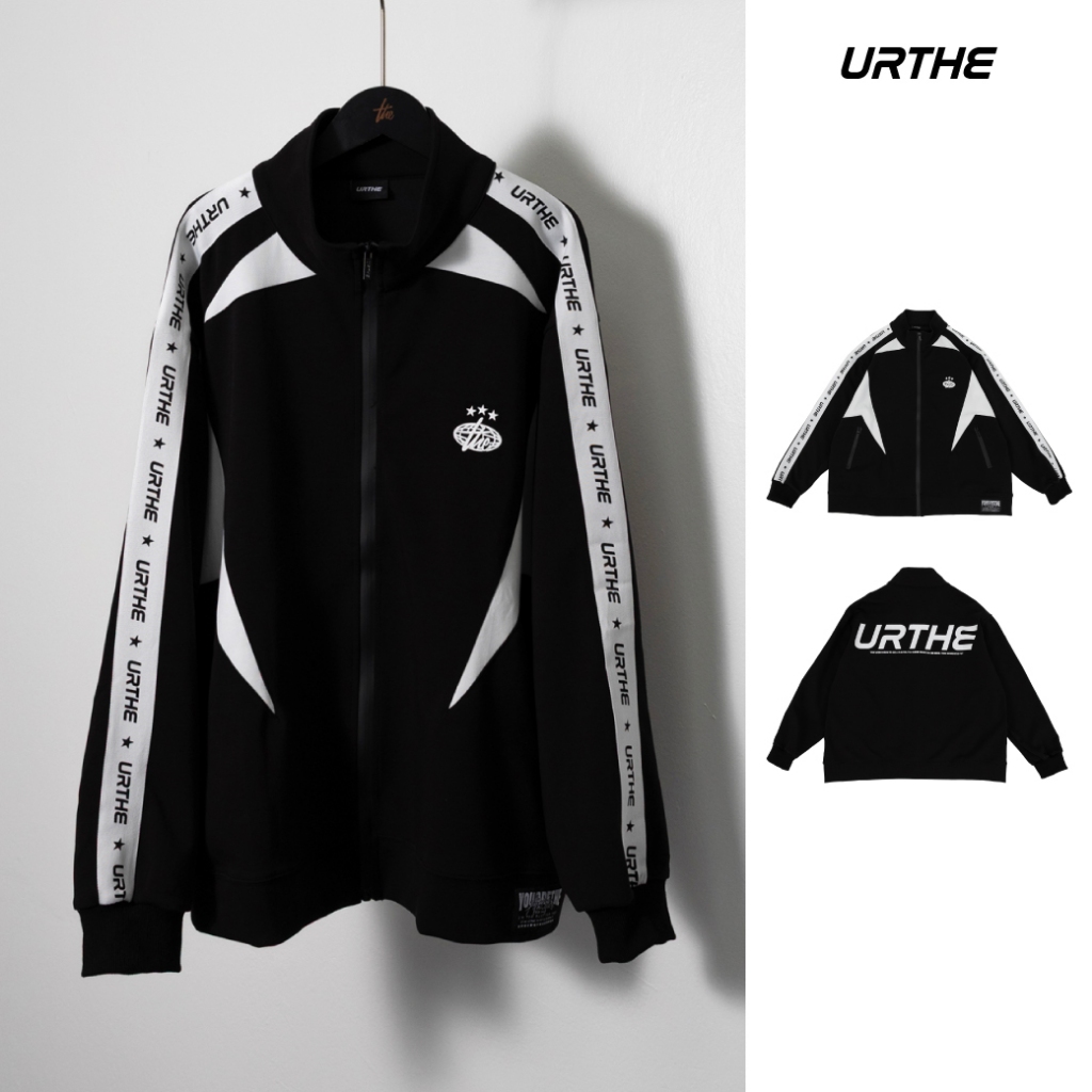 URTHE - เสื้อแจ็คเก็ต เสื้อกันหนาว Oversize รุ่น PLAYER JECKET ZIP-UP