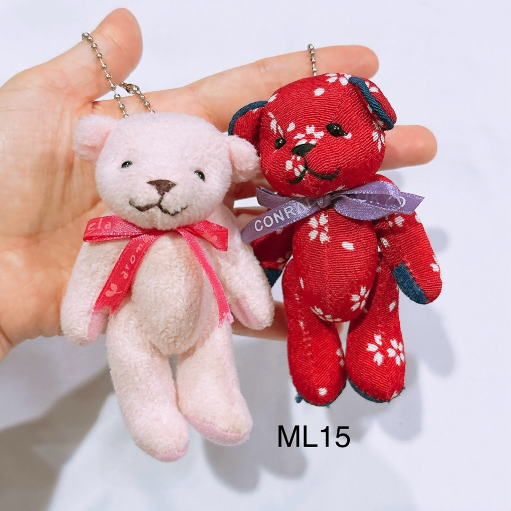 พวงกุญแจ ตุ๊กตา หมี ขยับแขนขาได้ bear teddy