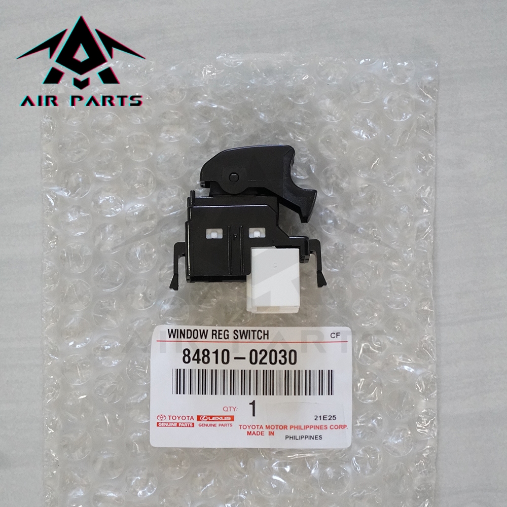 (แท้ศูนย์)สวิตซ์กระจกไฟฟ้า TOYOTA TIGER,VIOS,ALTIS,CAMRY,COMMUTER (หน้าซ้าย,หลังซ้าย-ขวา)(พื้นขาว) รหัสแท้.84810-02030